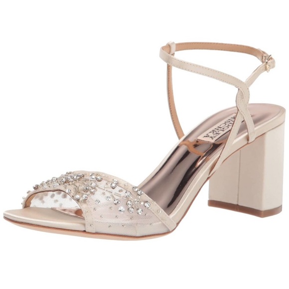 Badgley Mischka Women’s Blaine Heeled Sandal in Ivory - Picture 2 of 6